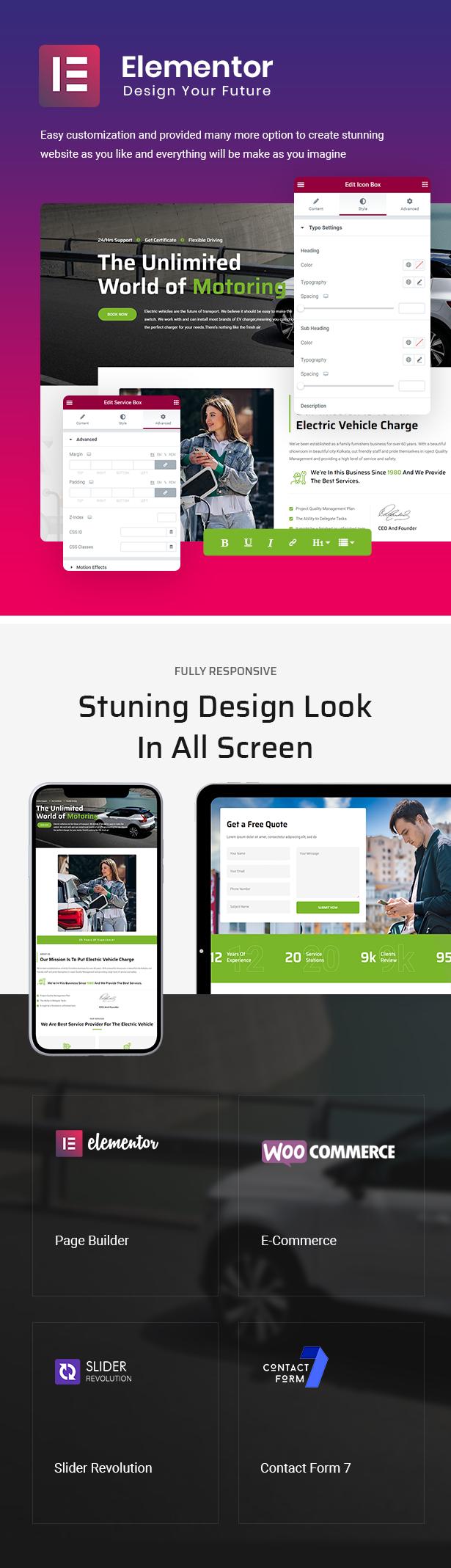 Elexio - Electric Mobility WordPress Theme + RTL