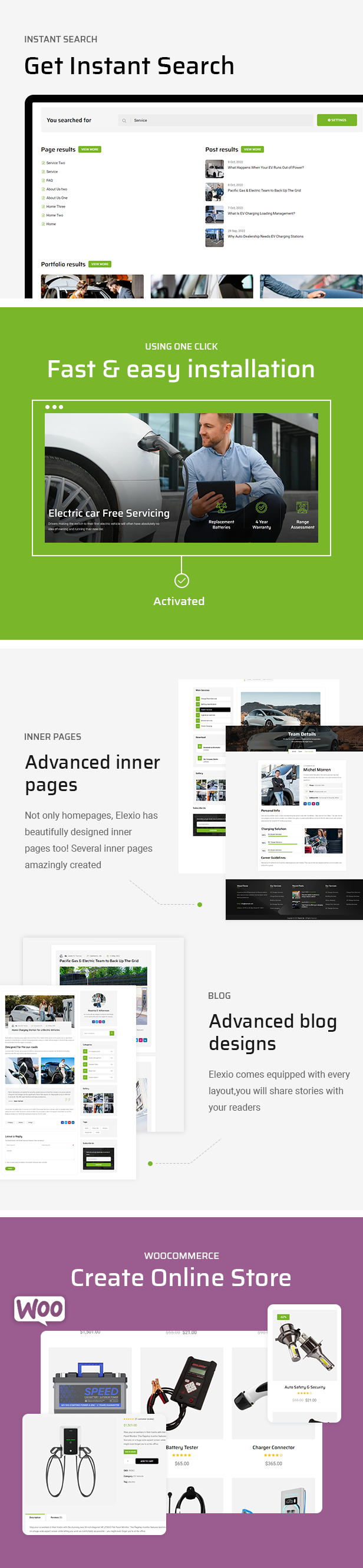 Elexio - Electric Mobility WordPress Theme + RTL