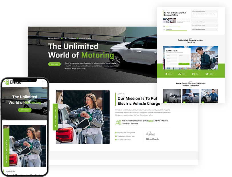 Electric Mobility WordPress Theme